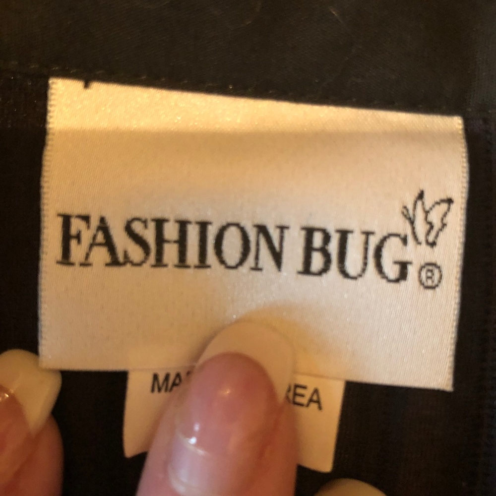 Fashion Bug Button Down Blouse Ribbed Sheer - Picture 5 of 7